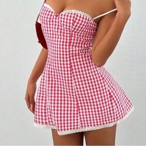 Red Gingham Women's Dress